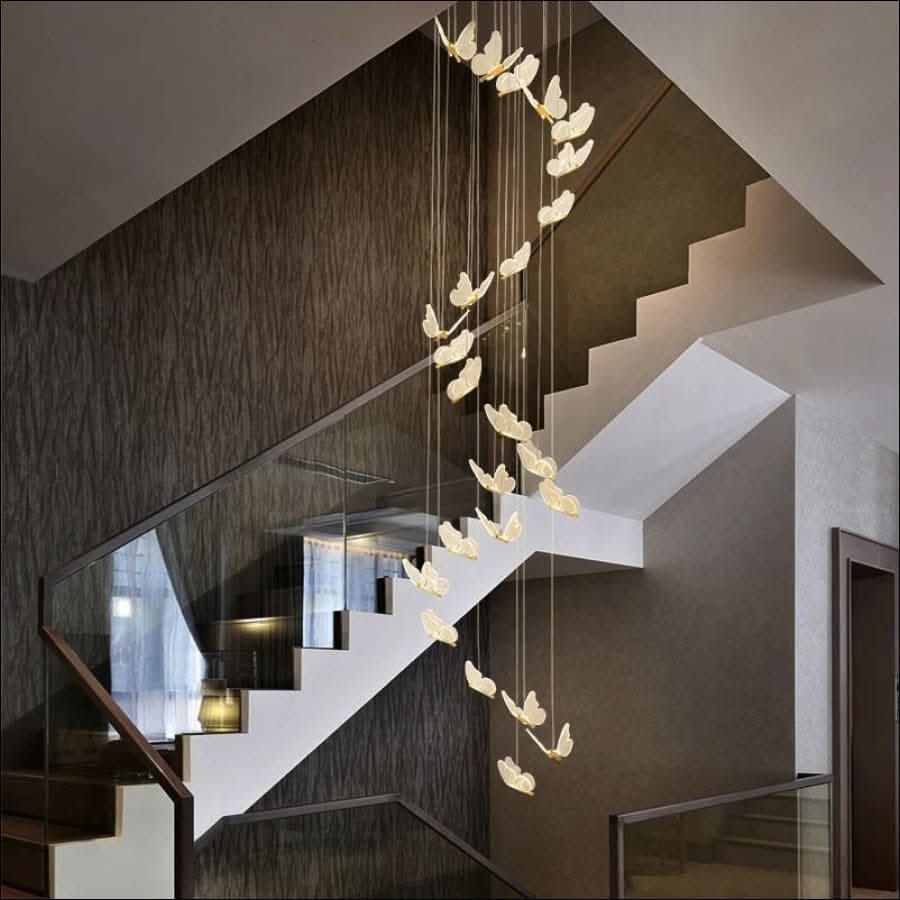 Chandelier - Gold Butterfly LED Chandelier - hausgem