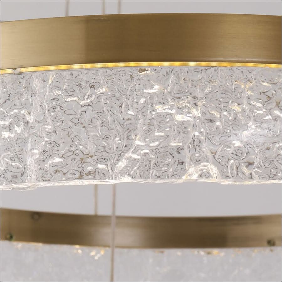 Chandelier - Gold Crystal Circle Chandelier - hausgem