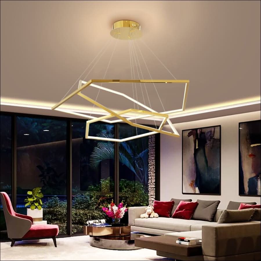 Chandelier - Golden Orbit Chandelier - hausgem