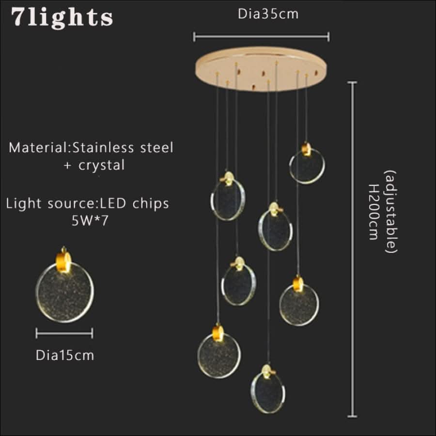 Chandelier - Golden Orbs Chandelier - hausgem