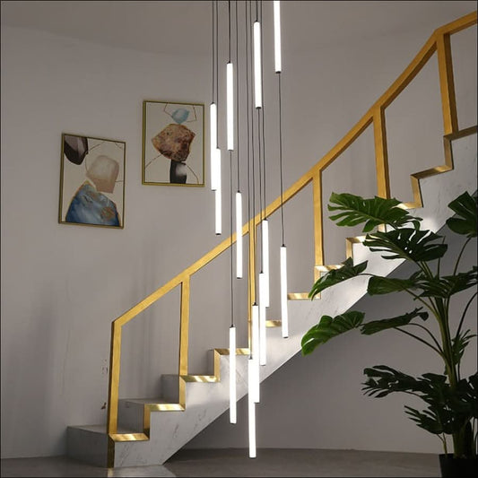 Chandelier - Hanging Beam Crystal Light Chandelier - hausgem