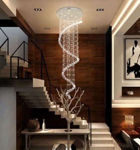 Chandelier - LED Crystal Rain Dance Chandelier - hausgem