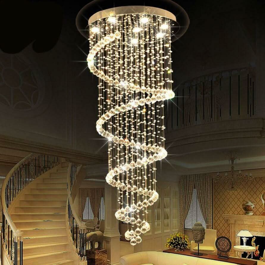 Chandelier - LED Crystal Rain Dance Chandelier - hausgem
