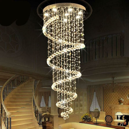 Chandelier - LED Crystal Rain Dance Chandelier - hausgem