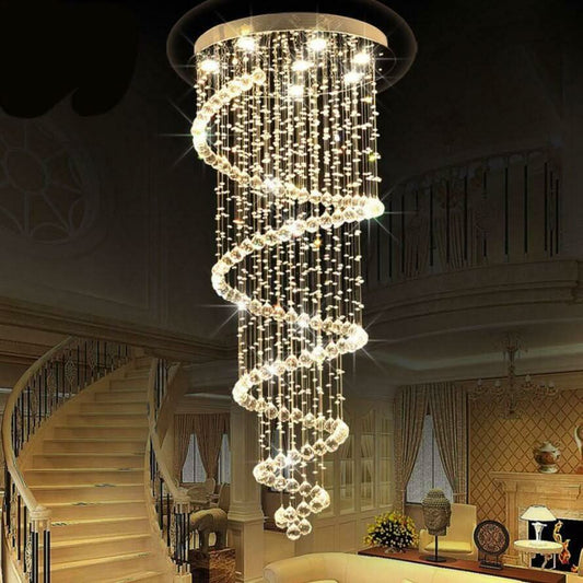 Chandelier - LED Crystal Rain Dance Chandelier - hausgem