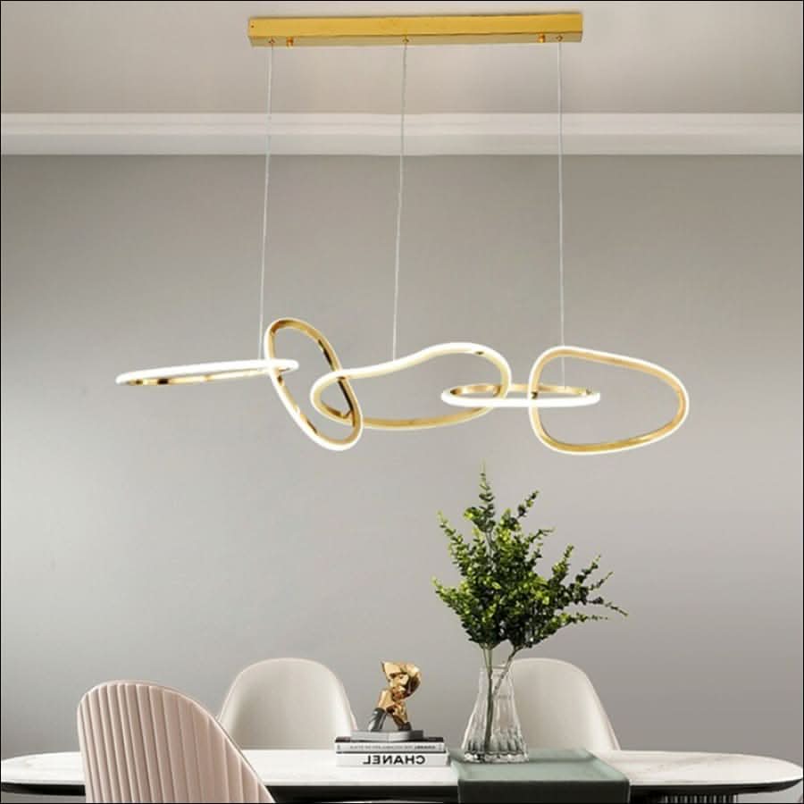 Chandelier - LED Gold Chain Chandelier - hausgem