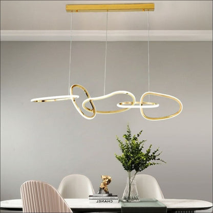 Chandelier - LED Gold Chain Chandelier - hausgem