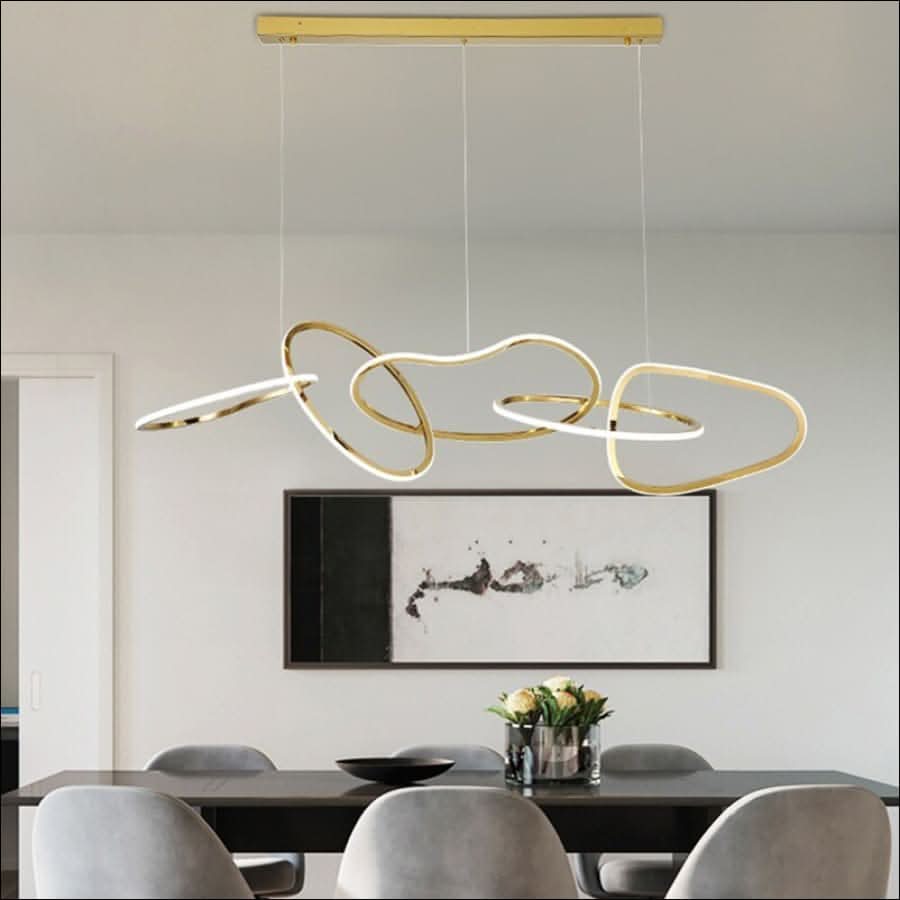 Chandelier - LED Gold Chain Chandelier - hausgem