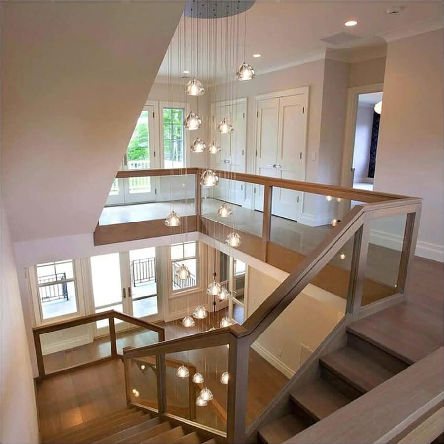 Chandelier - LED Hanging Crystal Pendant Chandelier - hausgem