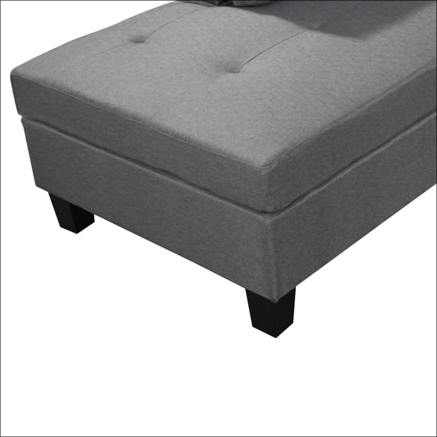 sofa - Living Room Combination Sofa with Armchair and Storage Stool - hausgem