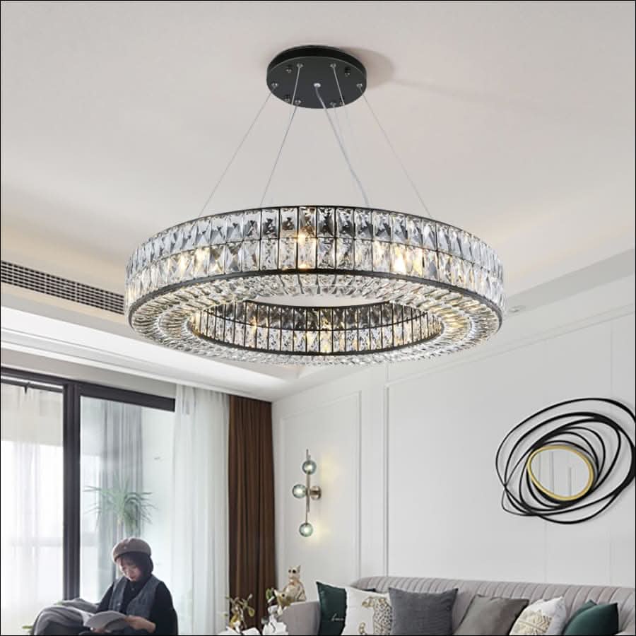 Chandelier - Luxury Crystal Circle Chandelier - hausgem