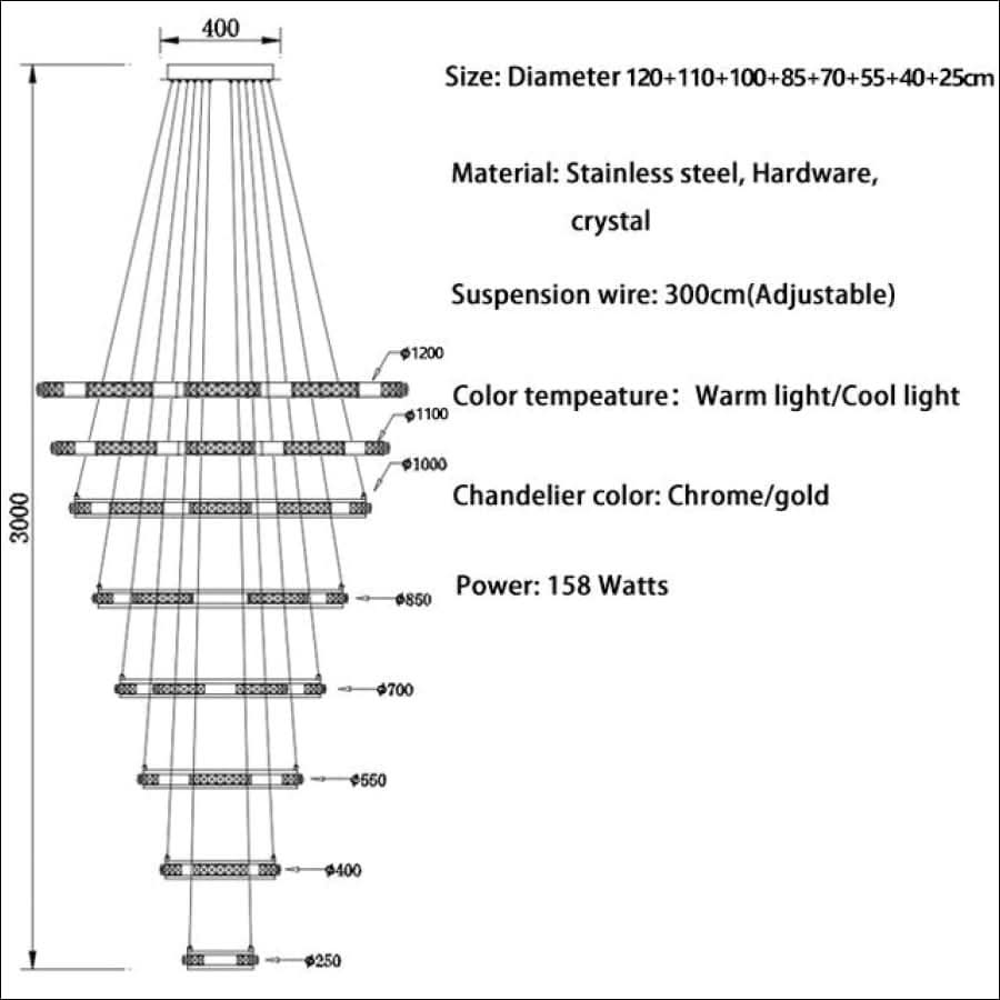 Chandelier - Luxury Stair Engagement Rings Chandelier - hausgem