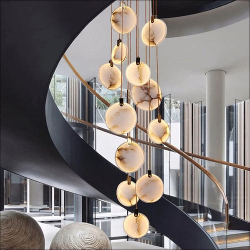 Chandelier - Marble Plate Chandelier - hausgem