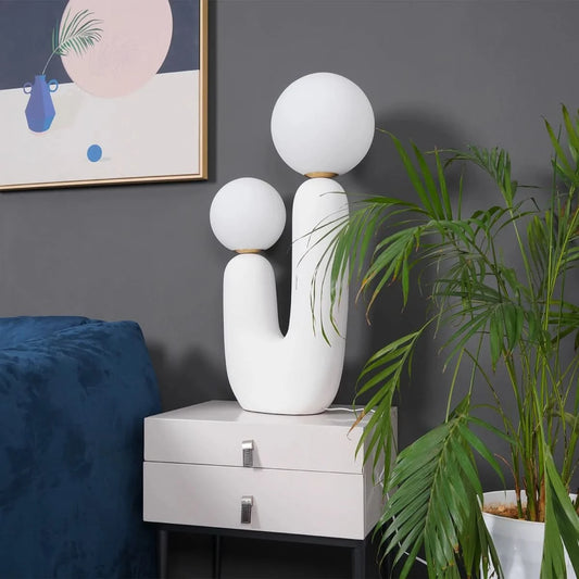  - Micah - Nordic Frosted Glass Table Lamp - hausgem