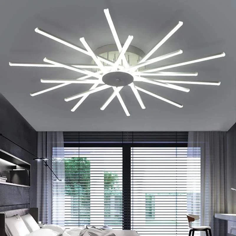 Chandelier - Milo - Spiral LED Ceiling Light Flush Mount Chandelier - hausgem