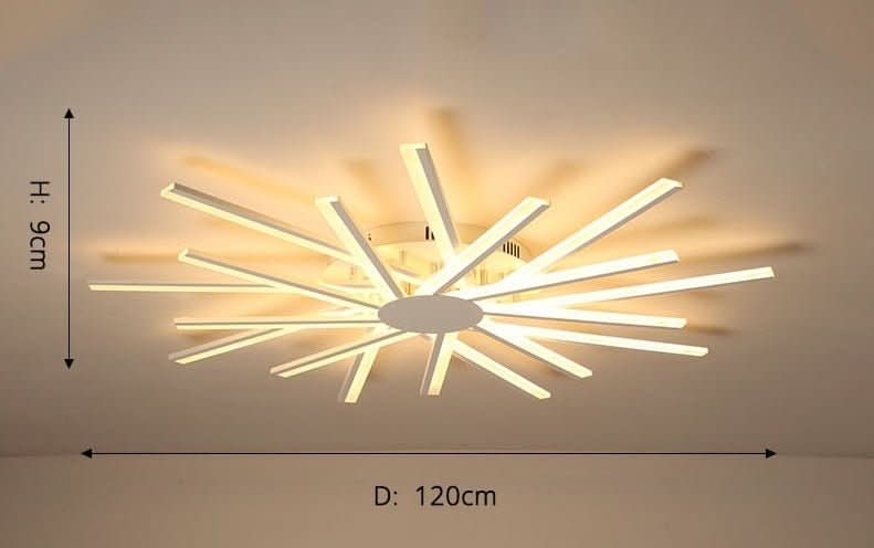 Chandelier - Milo - Spiral LED Ceiling Light Flush Mount Chandelier - hausgem