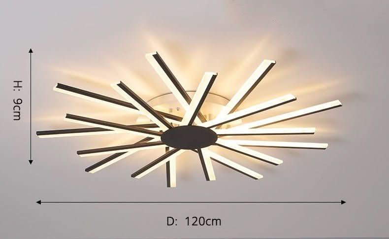 Chandelier - Milo - Spiral LED Ceiling Light Flush Mount Chandelier - hausgem