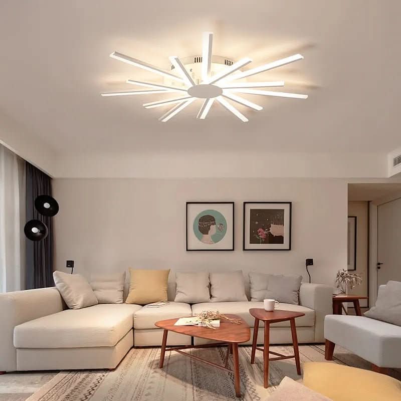 Chandelier - Milo - Spiral LED Ceiling Light Flush Mount Chandelier - hausgem