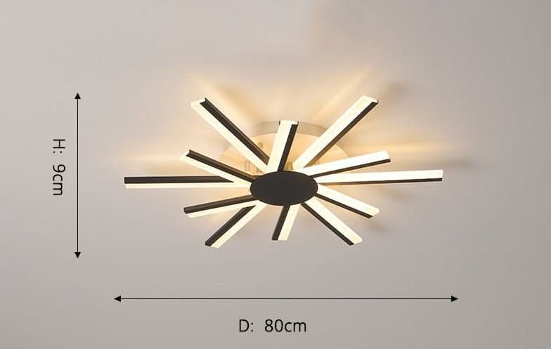 Chandelier - Milo - Spiral LED Ceiling Light Flush Mount Chandelier - hausgem