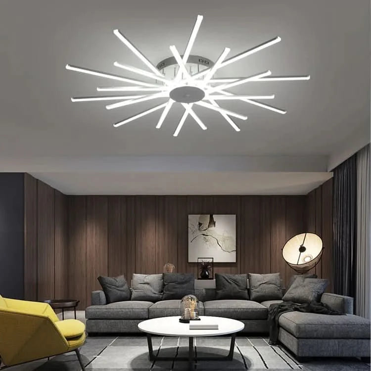 Chandelier - Milo - Spiral LED Ceiling Light Flush Mount Chandelier - hausgem