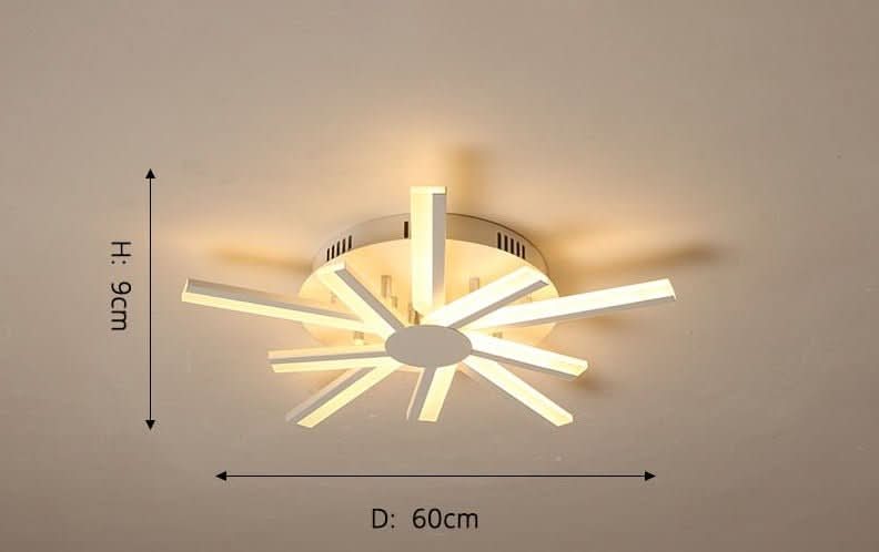 Chandelier - Milo - Spiral LED Ceiling Light Flush Mount Chandelier - hausgem