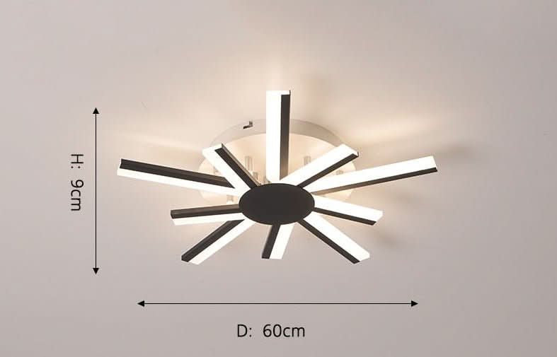 Chandelier - Milo - Spiral LED Ceiling Light Flush Mount Chandelier - hausgem