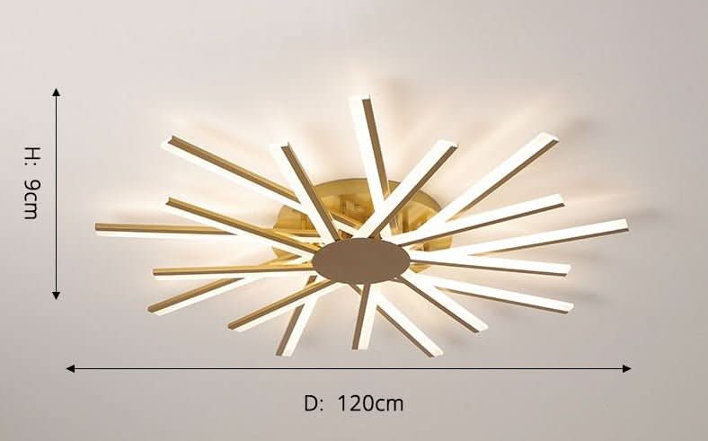 Chandelier - Milo - Spiral LED Ceiling Light Flush Mount Chandelier - hausgem