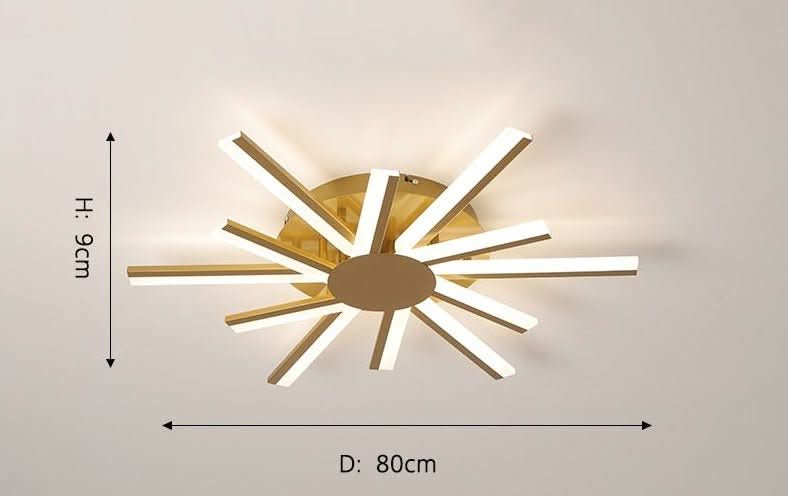 Chandelier - Milo - Spiral LED Ceiling Light Flush Mount Chandelier - hausgem