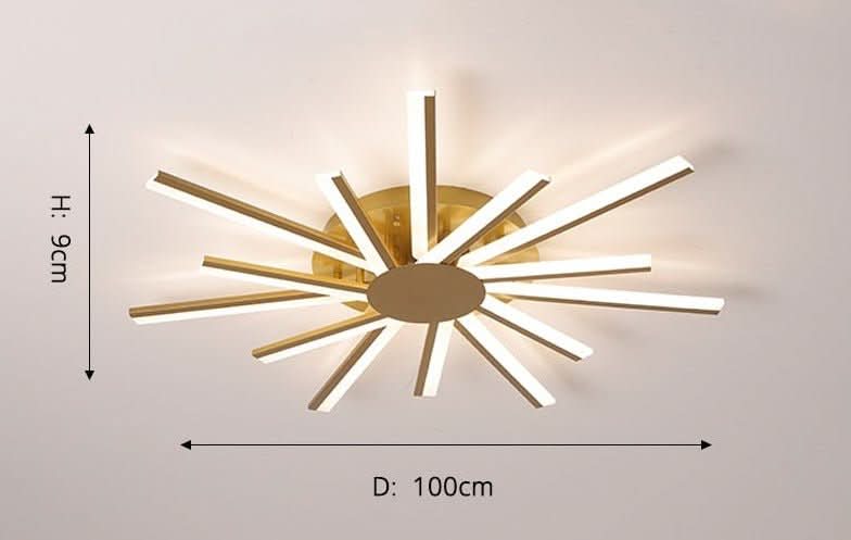 Chandelier - Milo - Spiral LED Ceiling Light Flush Mount Chandelier - hausgem