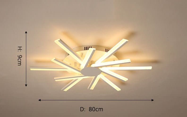 Chandelier - Milo - Spiral LED Ceiling Light Flush Mount Chandelier - hausgem