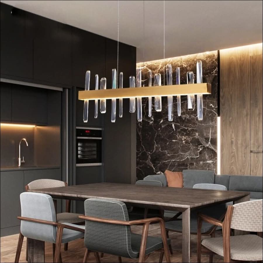 Chandelier - Modern Dining Room Crystal Chandelier - hausgem