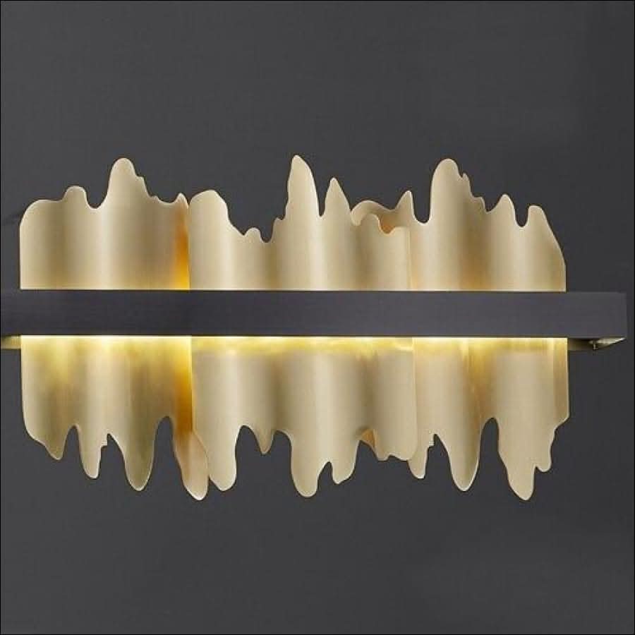 Chandelier - Modern Gold and Black Chandelier - hausgem
