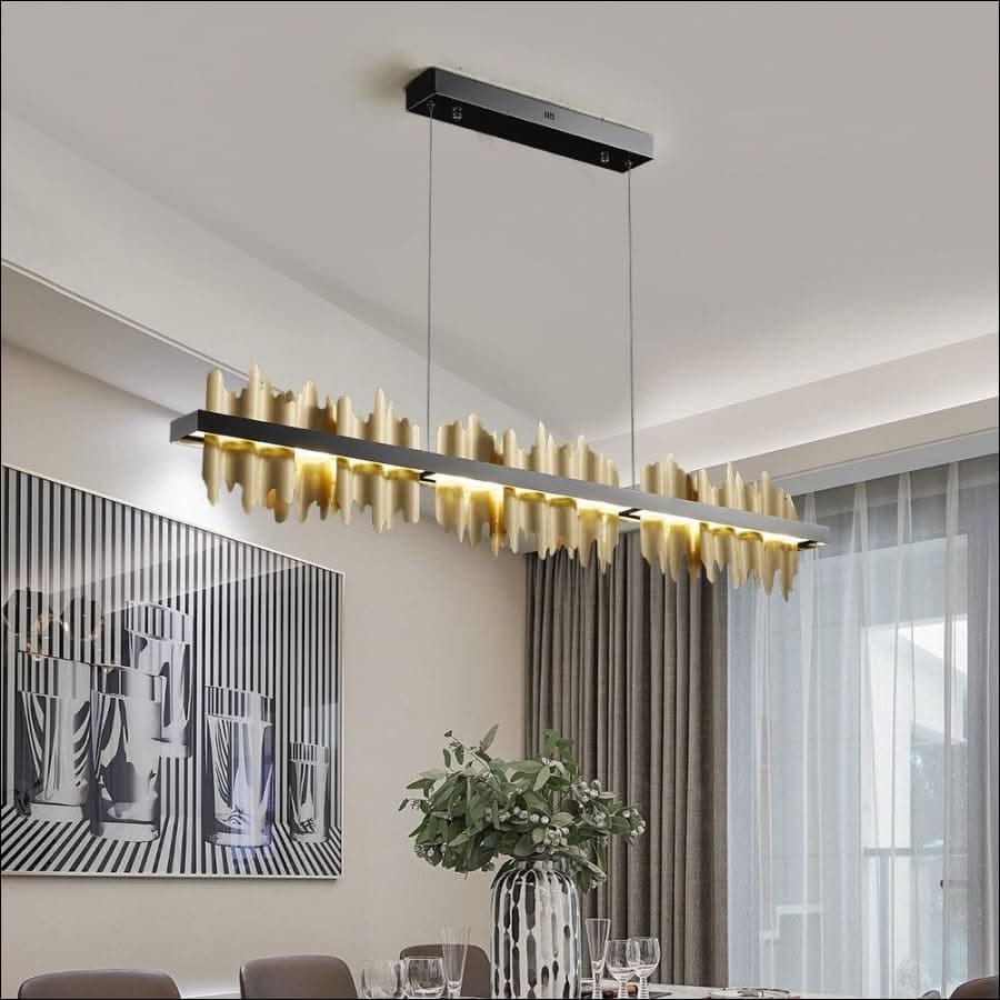 Chandelier - Modern Gold and Black Chandelier - hausgem