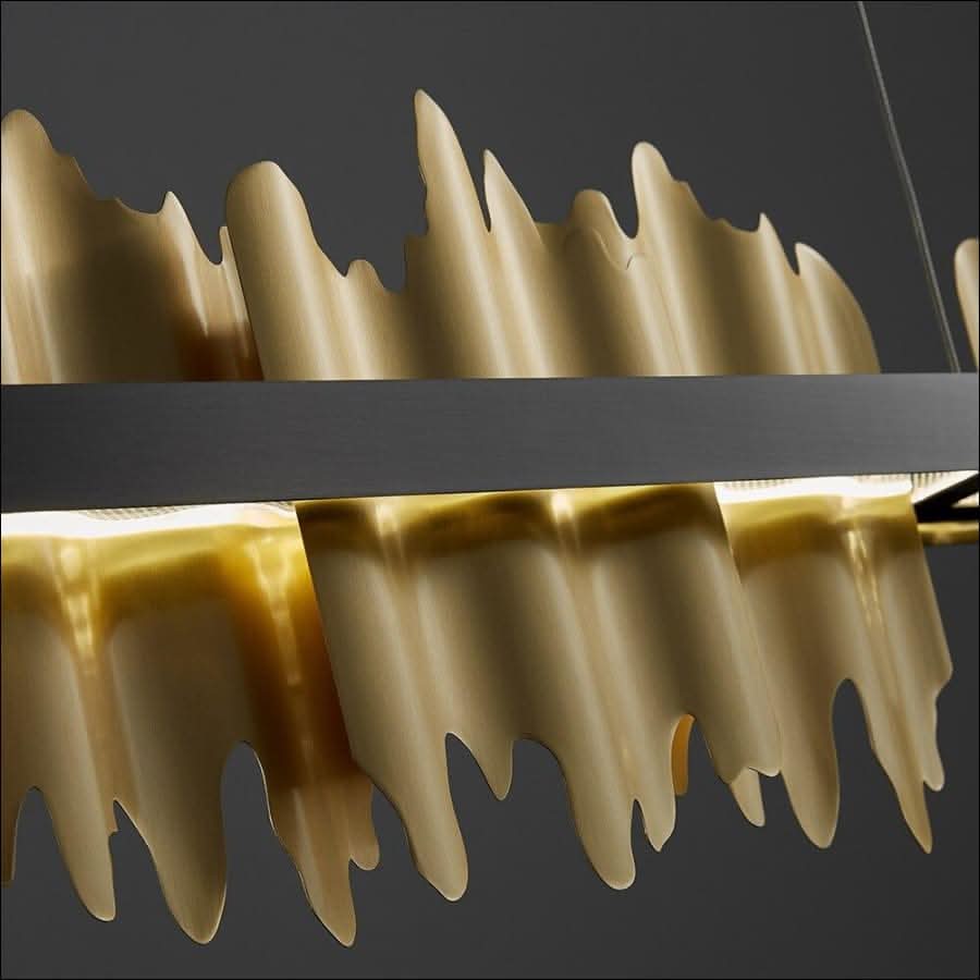 Chandelier - Modern Gold and Black Chandelier - hausgem