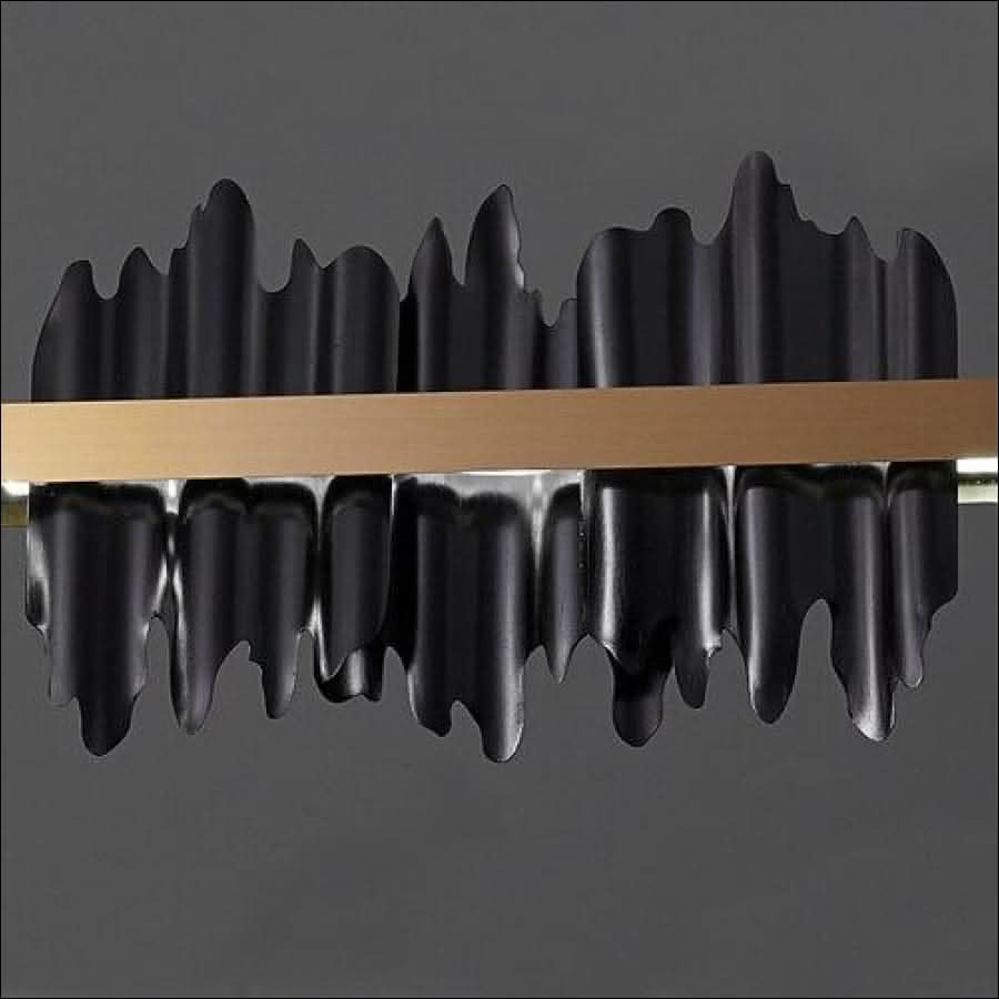 Chandelier - Modern Gold and Black Chandelier - hausgem