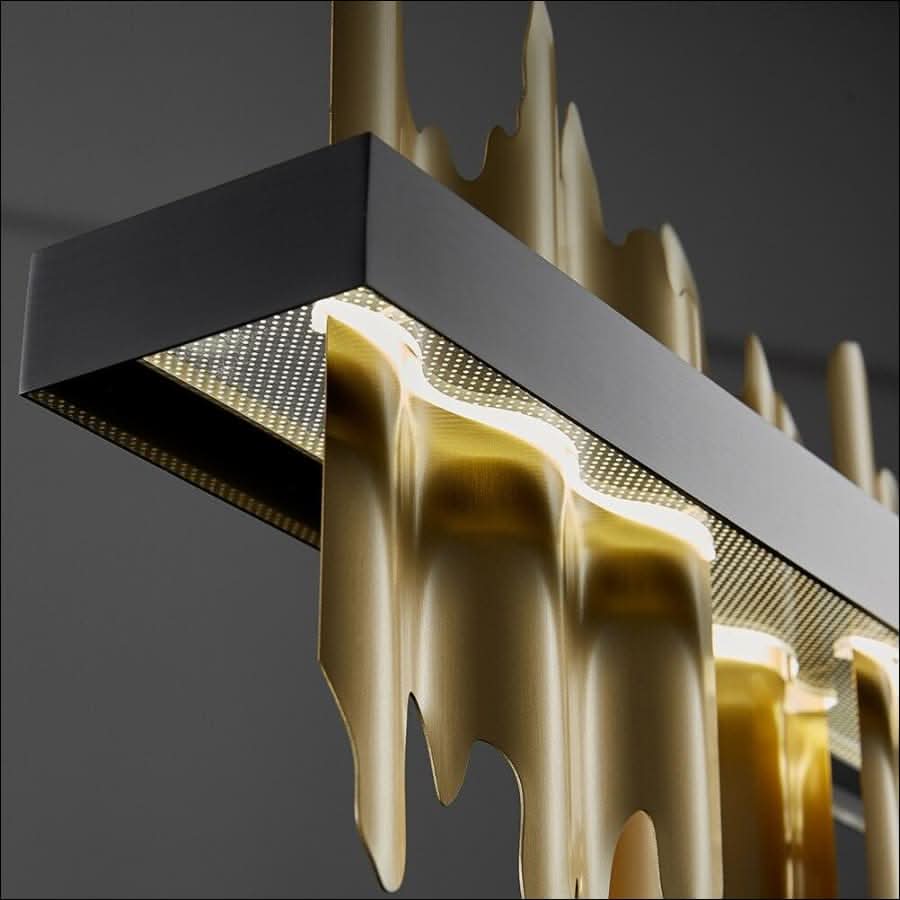 Chandelier - Modern Gold and Black Chandelier - hausgem