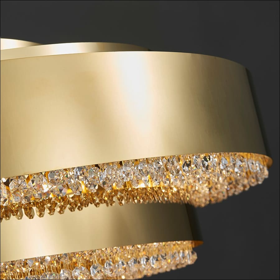 Modern Gold Dining Table Chandelier for Kitchen Island Oval