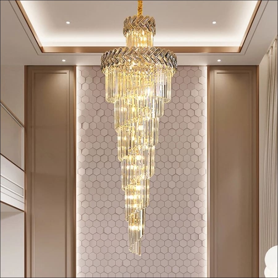 Modern High Ceiling Chandelier For Luxury Stair Villa Led