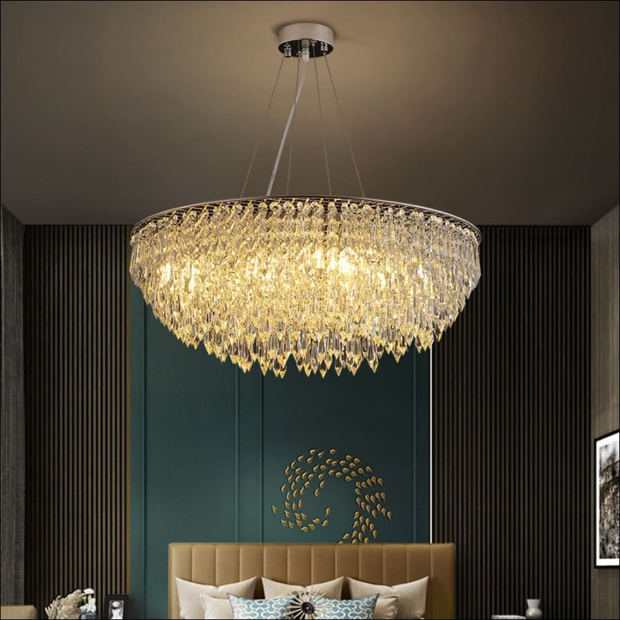 Modern Large Crystal Chandelier Luxury Decoration Hanging - crystal galaxy chandelier - grand chandelier - hall way chandelier - entry wall chandelier - stair way chandelier - bedroom chandelier - hausgem - united states