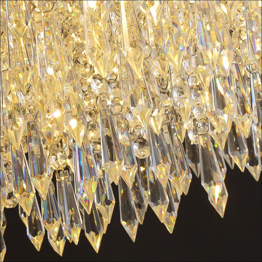 Modern Large Crystal Chandelier Luxury Decoration Hanging - crystal galaxy chandelier - grand chandelier - hall way chandelier - entry wall chandelier - stair way chandelier - bedroom chandelier - hausgem - united states - close up