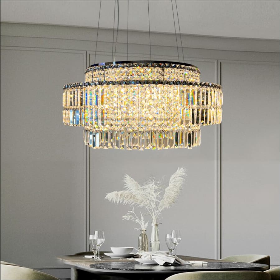 Modern Led Chandelier Home Decor Lighting Brushed Ceiling