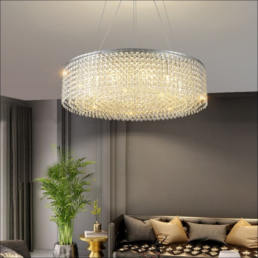 Crystal Glamour Circular Chandelier - bedroom Chandelier - hausgem - kitchen chandelier - dining room chandelier - united states