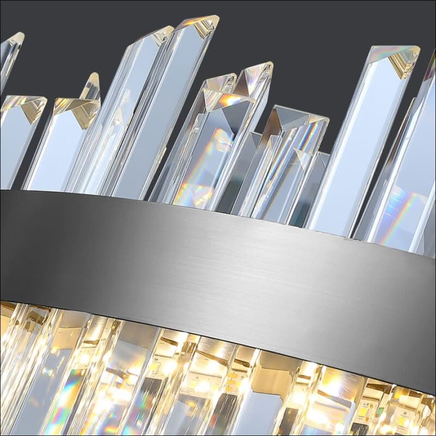 Chandelier - Modern LED Luxury Round Crystal Chandelier - hausgem