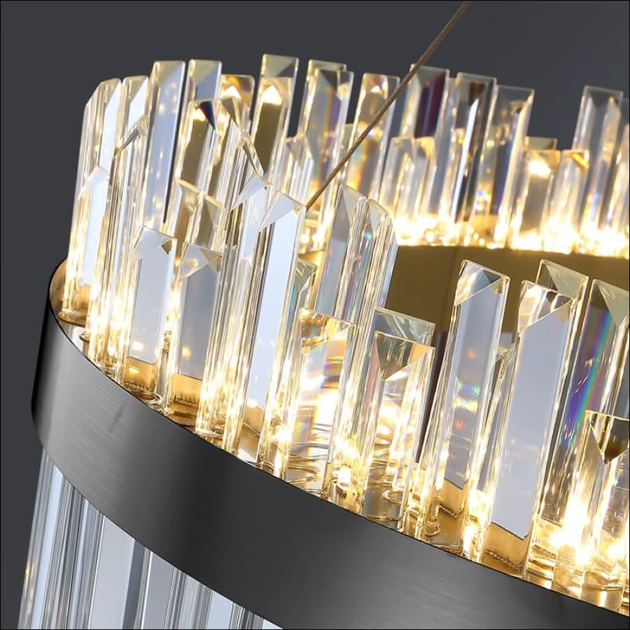 Chandelier - Modern LED Luxury Round Crystal Chandelier - hausgem