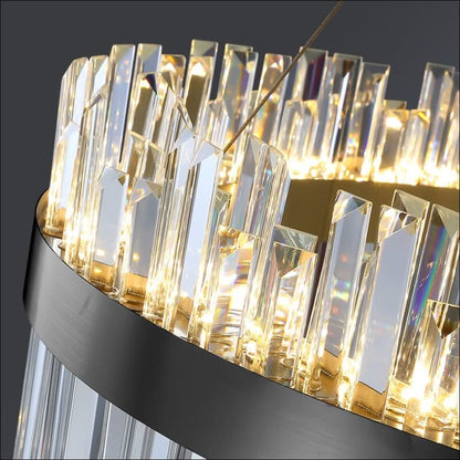 Chandelier - Modern LED Luxury Round Crystal Chandelier - hausgem