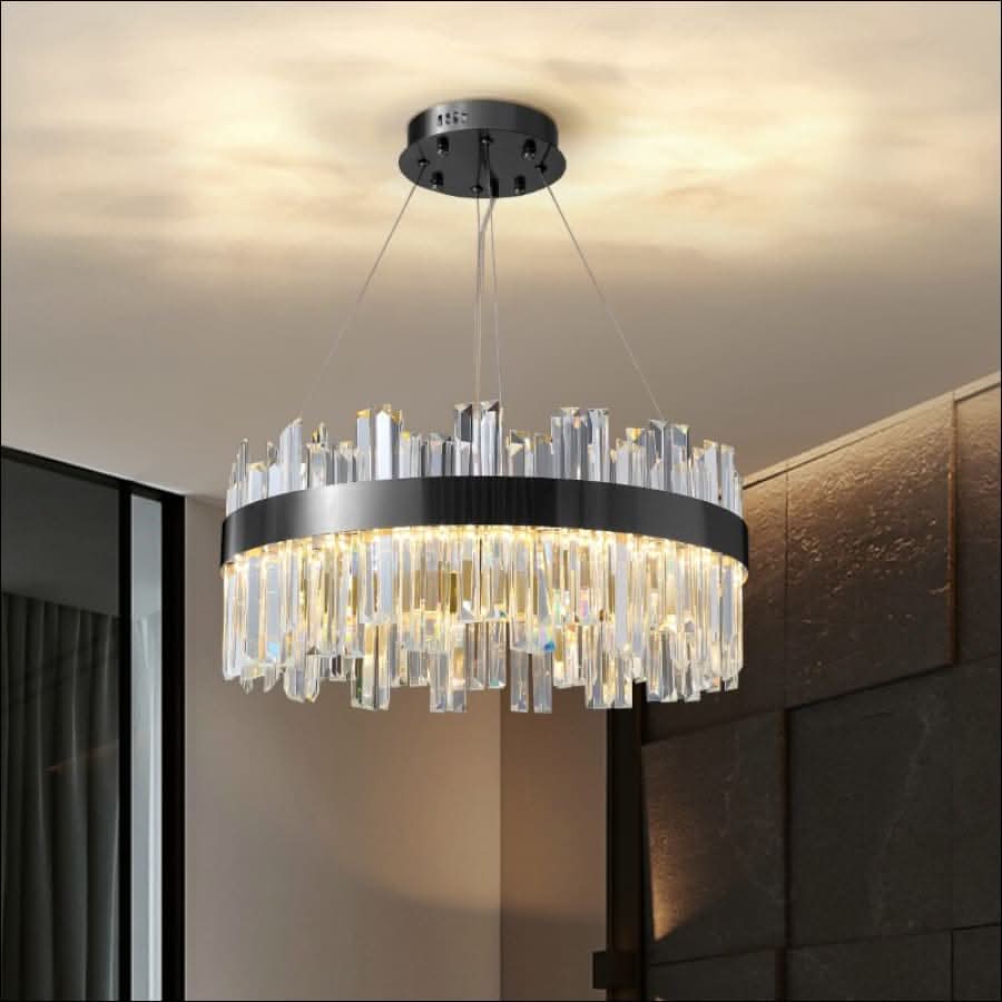 Chandelier - Modern LED Luxury Round Crystal Chandelier - hausgem
