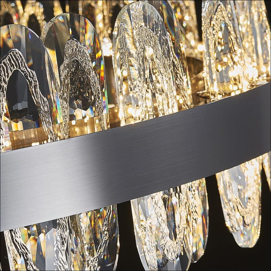 Modern Ovale Crystal Lamp Restaurant Hanging Chandelier For