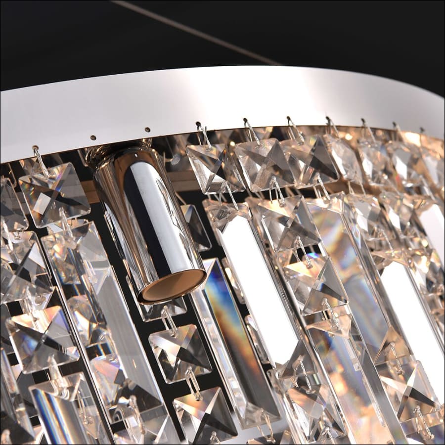 Modern Round Crystal Chandeliers Light For Dining Living