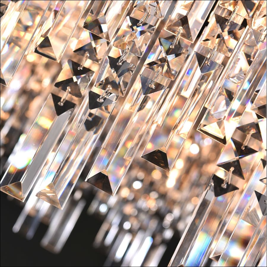 Modern Round Crystal Chandeliers Light For Dining Living