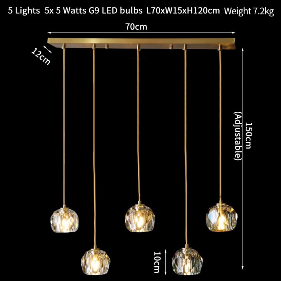 Modern Simple Led Stair Chandelier Home Decoration Duplex